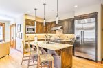 High-end kitchen with breakfast bar